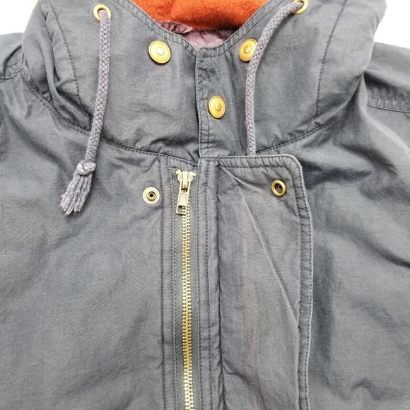 G2000 Jacket Mens Large Blue Full Zip Pockets Hooded - Picture 6 of 11